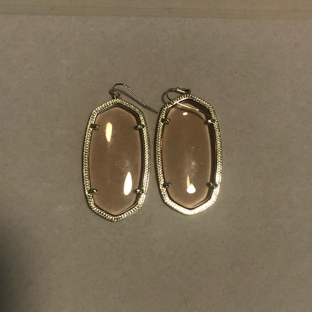 Kendra Scott Clear Peach Danielle Earrings